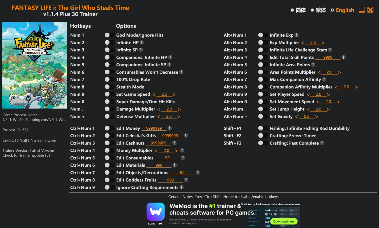 FANTASY LIFE i: The Girl Who Steals Time "Трейнер +36" [1.1.4] {FLiNG}