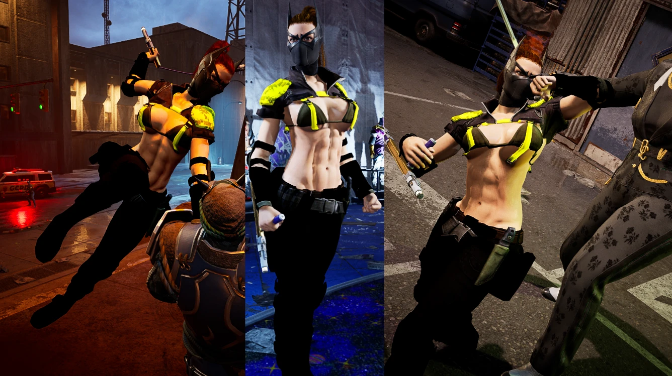 Gotham Knights "Откровенный костюм Бэтгёрл с большой грудью"