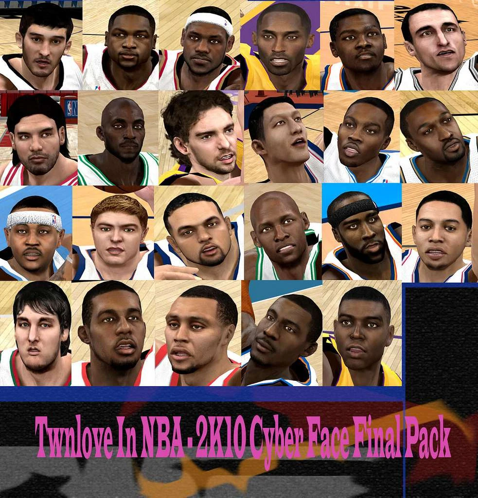 NBA 2K10 "Cyber Faces Pack "