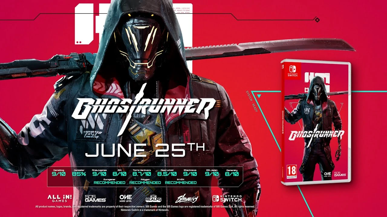 Трейлер физического издания Ghostrunner для Nintendo Switch