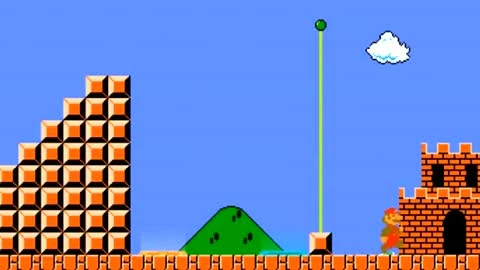 Super Mario Bros с Portal Gun