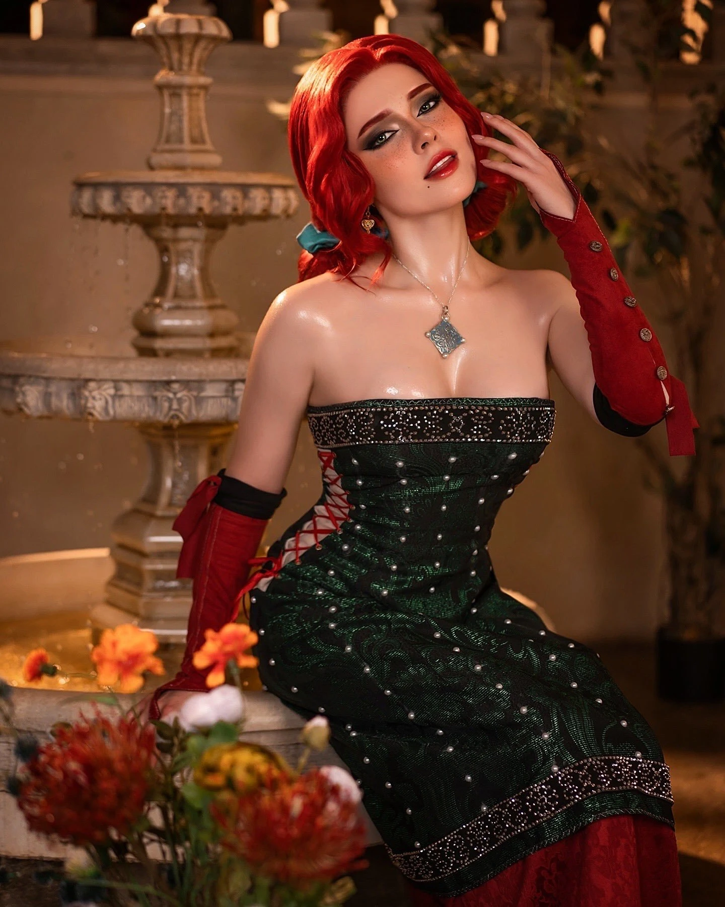 Косплей Трисс Меригольд из "Ведьмака" от Sladkoslava