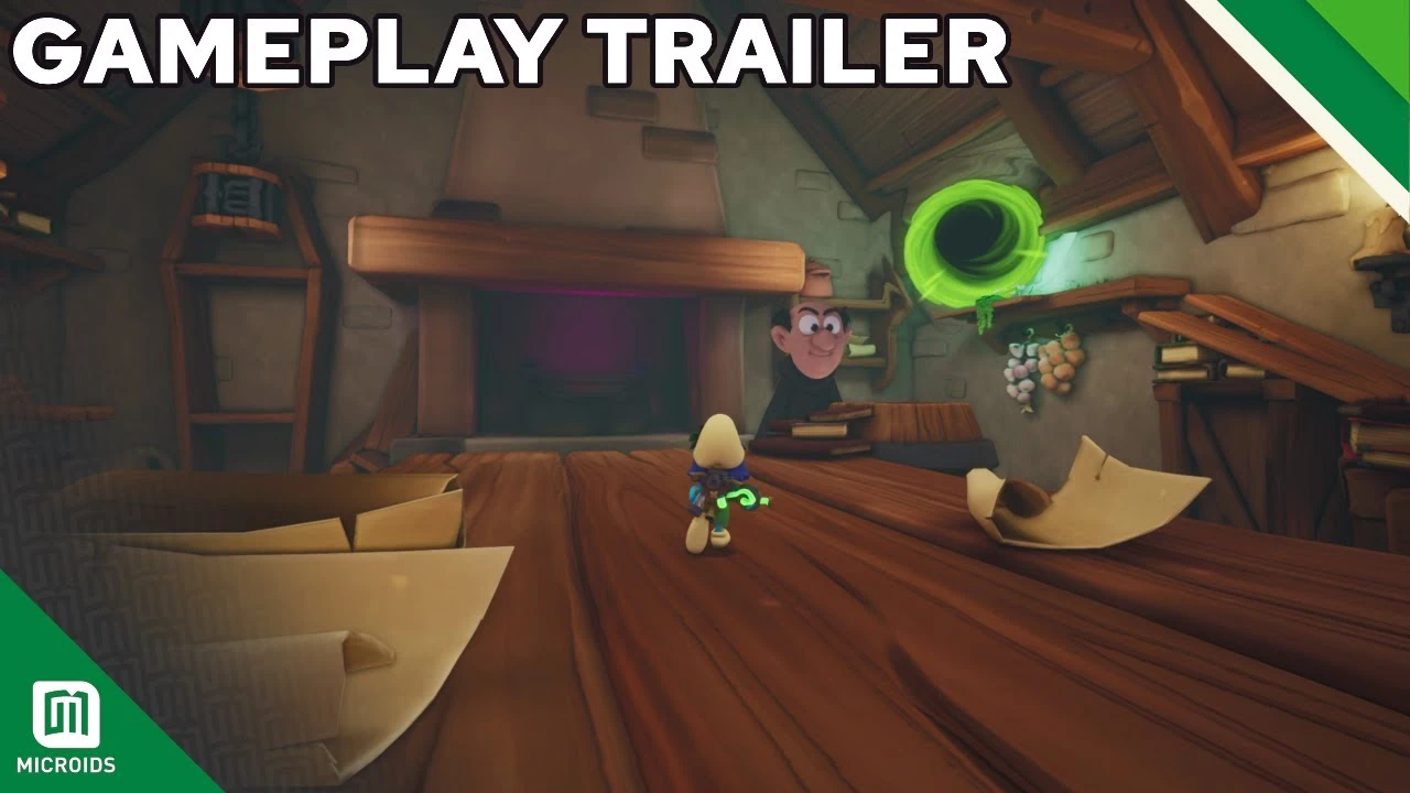 Опубликован новый геймплейный трейлер 3D-платформера The Smurfs 2 - The Prisoner of the Green Stone