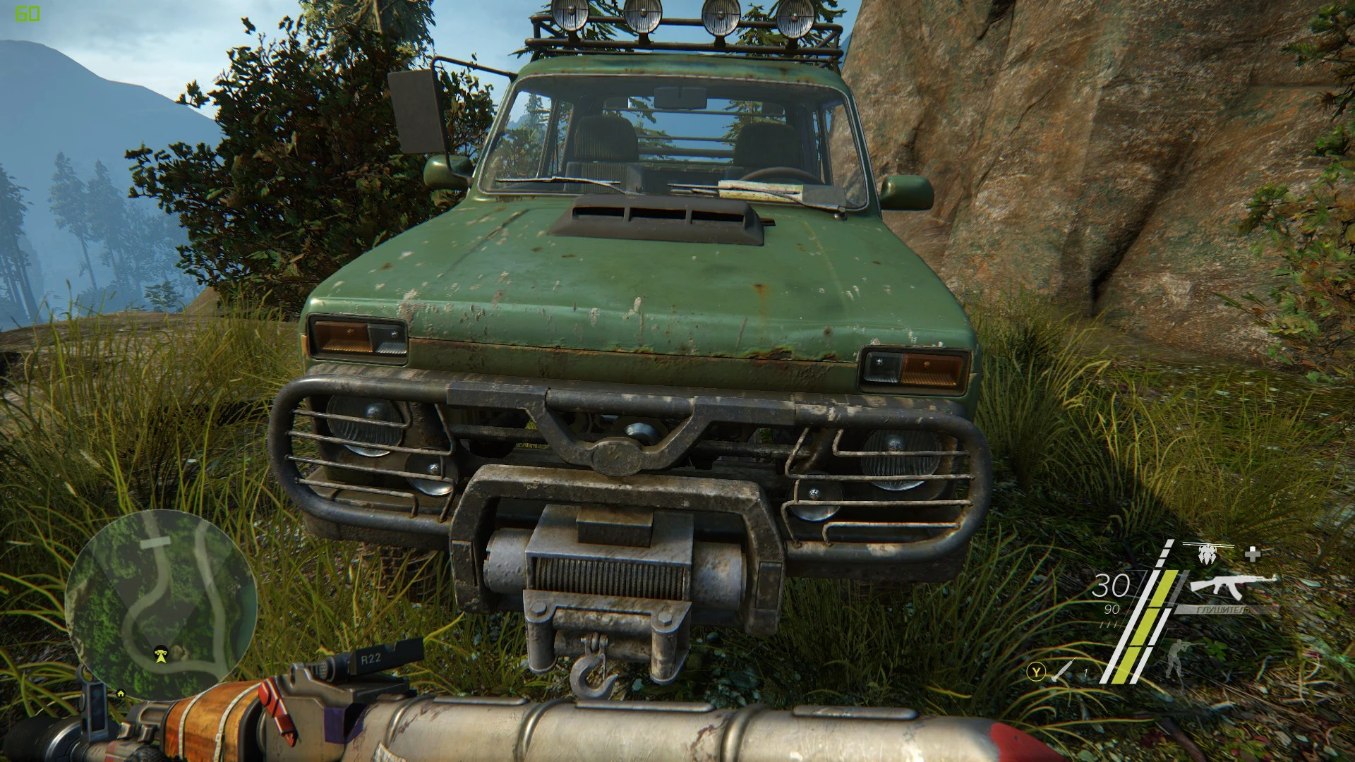 Sniper: Ghost Warrior 3 "Замена цвета кузова стоковой Нивы с белого на зелёный"