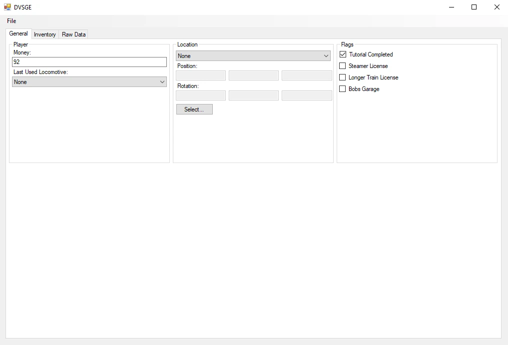 Derail Valley: Редактор Сохранений / Save Game Editor (DVSGE)