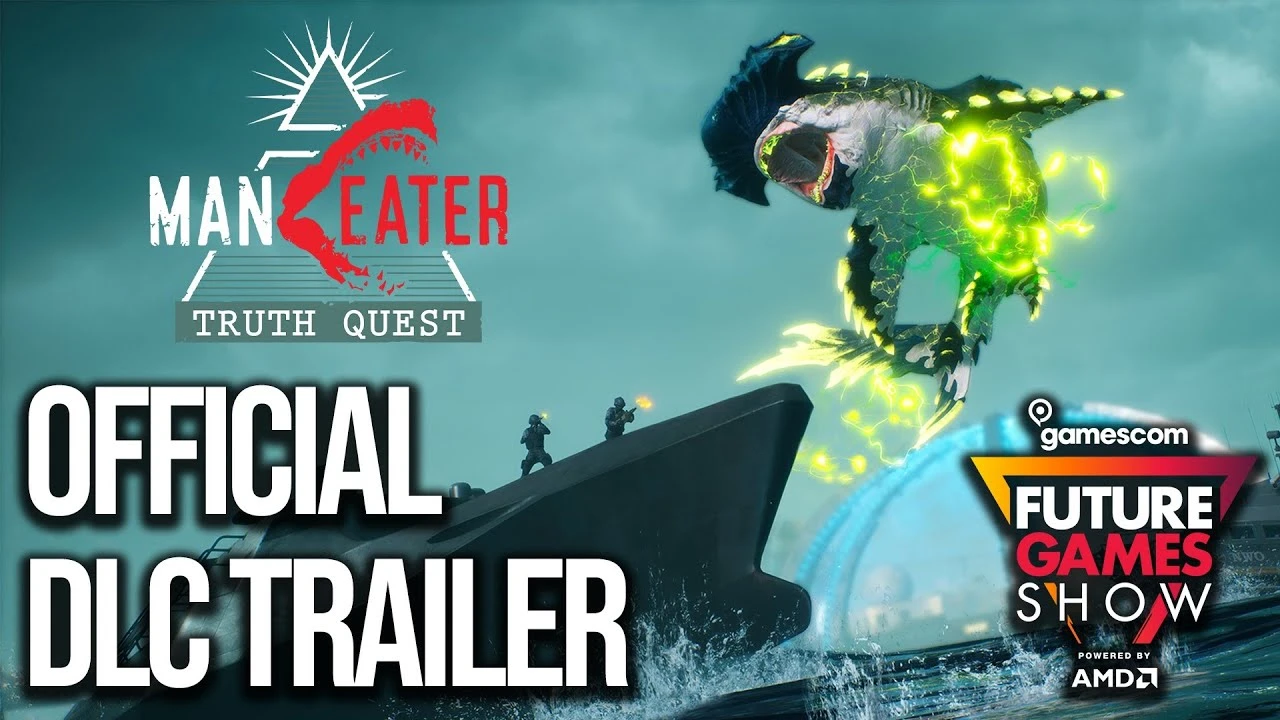 Новый трейлер предстоящего DLC Truth Quest для Maneater который выйдет 31 августа