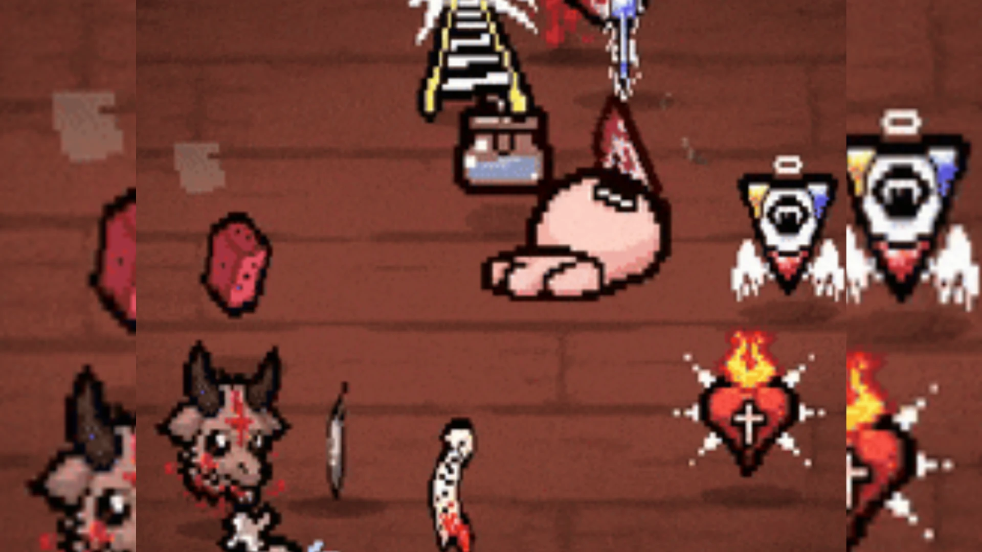 The Binding of Isaac "Предметы выпадают при смерти - анимация"