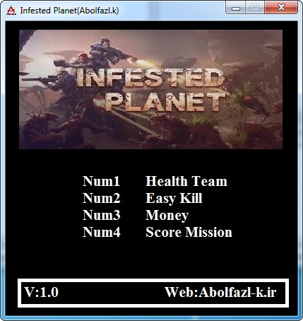 Infested Planet: Трейнер/Trainer (+4) [1.0] {Abolfazl.k}