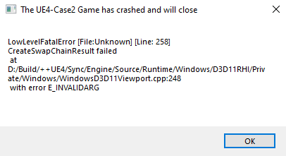 Ошибка во время запуска
