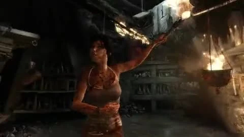 Демонстрация технологии просчета волос TressFX в Tomb Raider