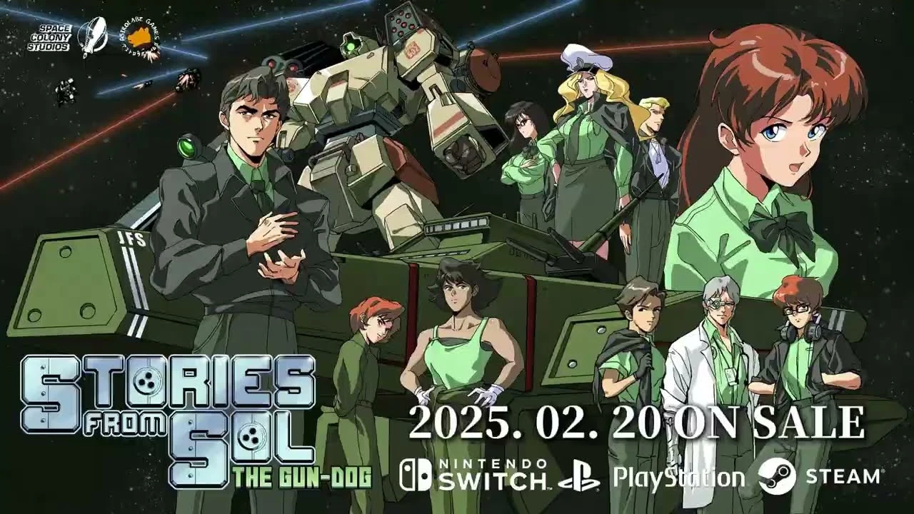 Уникальный визуальный роман Stories from Sol: The Gun-Dog в стиле PC-98, вдохновлённым аниме-меха 80-х выходит в релиз