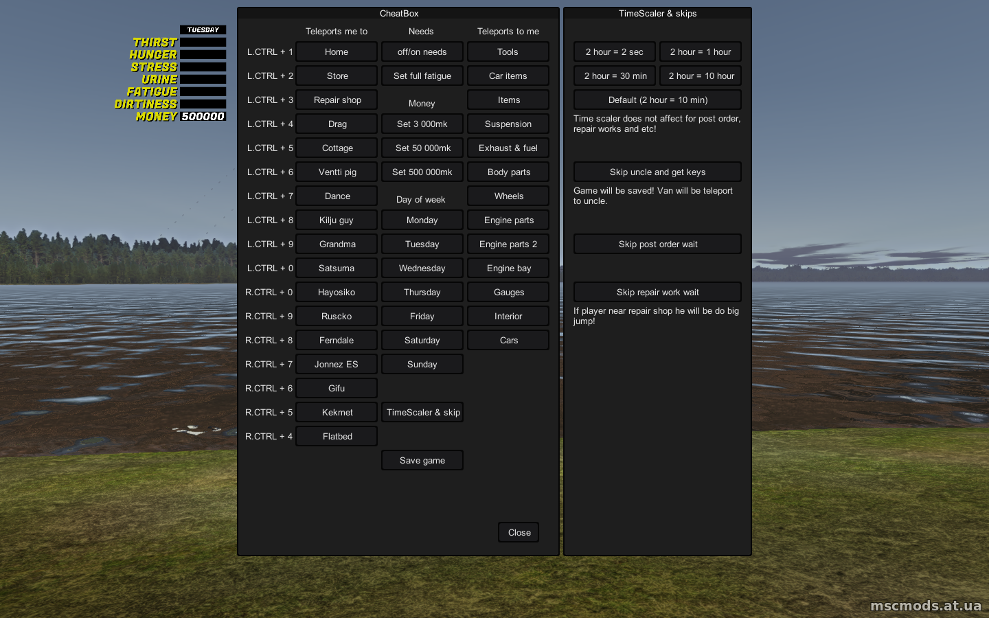 My Summer Car "Чит-мод для упрощения процесса сборки и исследования мира"