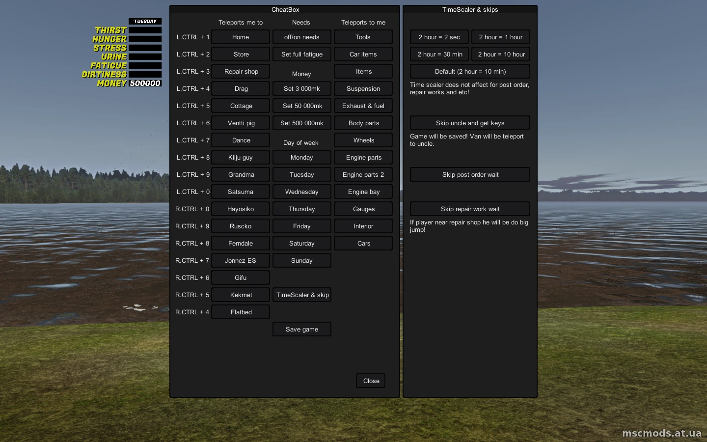 My Summer Car "Чит-мод для упрощения процесса сборки и исследования мира"