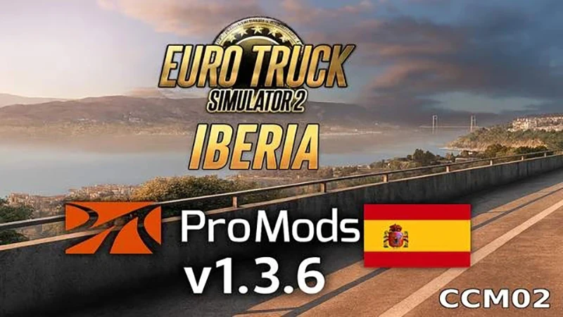 Euro Truck Simulator 2 "Карта-дополнение для Promods - Iberia Rework" [v1.3.7]