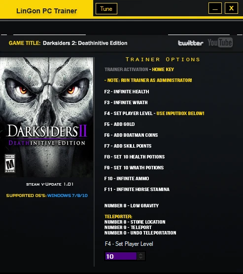 Darksiders 2: Deathinitive Edition: Трейнер/Trainer (+13) [1.1] {LinGon}