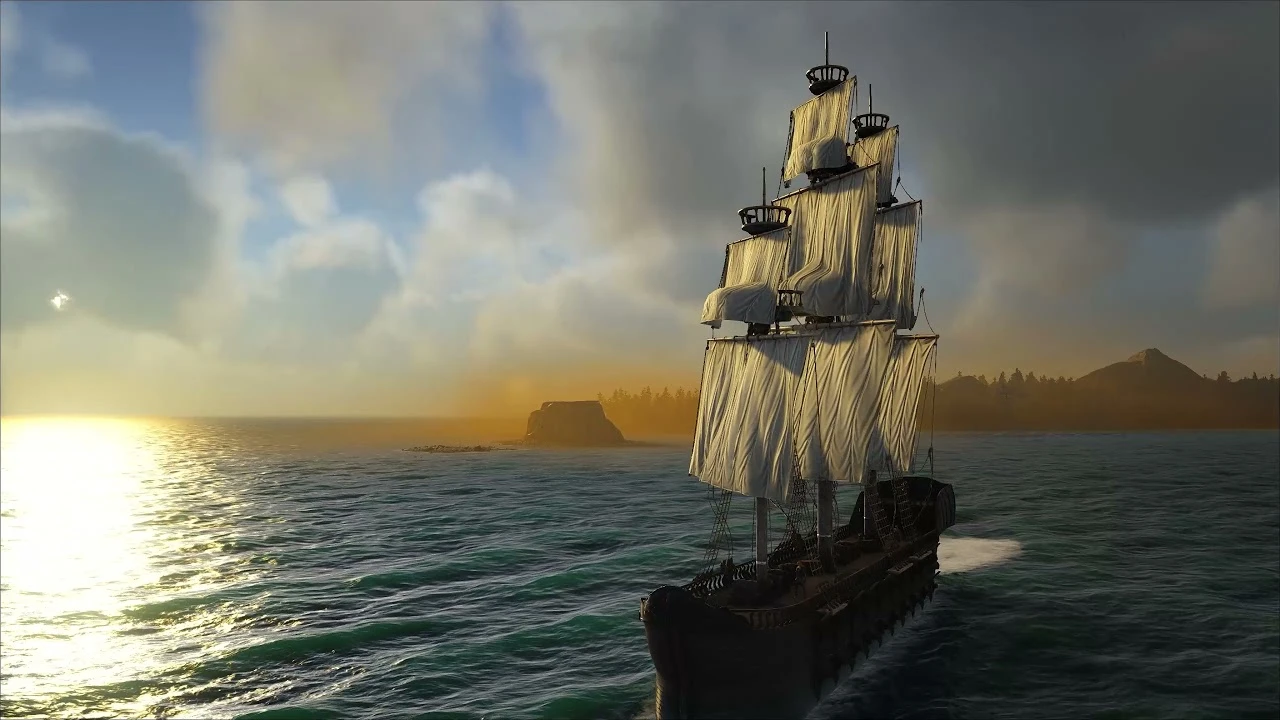 Первое обновление Atlas 2022 года добавляет монумент Великого храма и Tramp Freighter