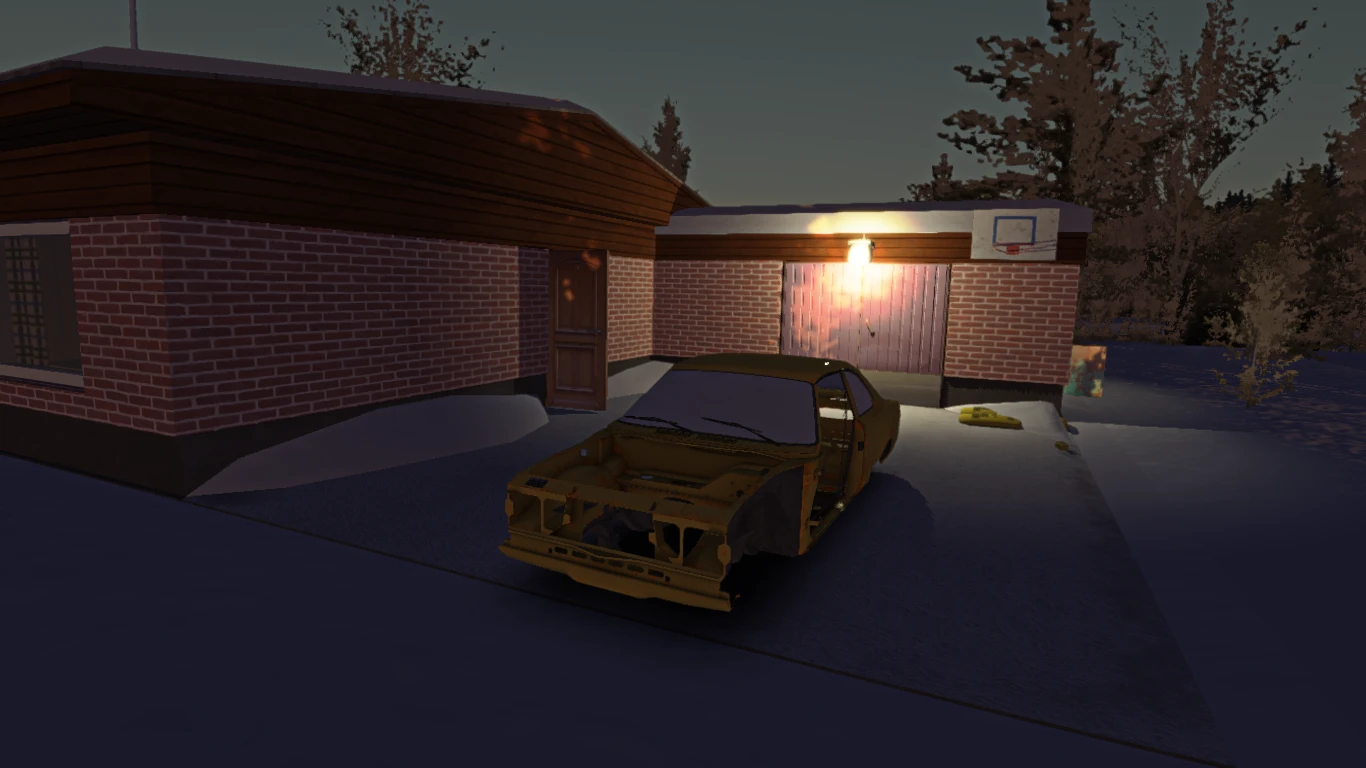 My Winter Car "Сохранение - Машина около дома, еда, 742MK"