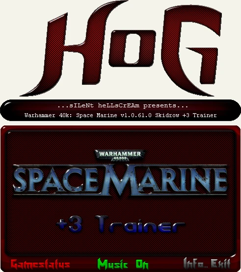 Warhammer 40.000 - Space Marine: Трейнер/Trainer (+3) [1.0.61.0] {HoG/sILeNt heLLsCrEAm}