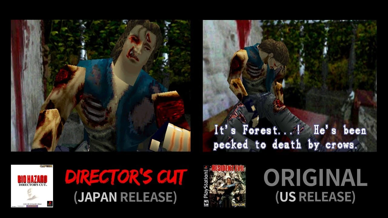 Resident Evil "Вырезанный контент из японской версии игры"