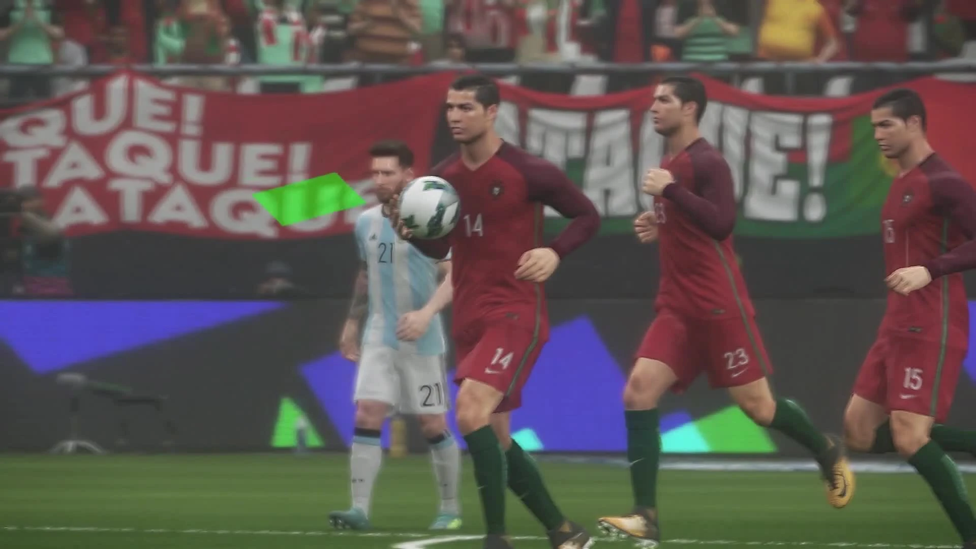 Эксперимент в PES 2018: Команда Месси против Команды Роналдо