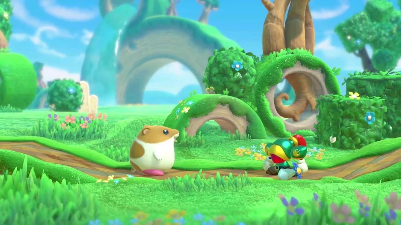 DLC для Kirby Star Allies - Рик, Кайн и Ку (Nintendo Switch)