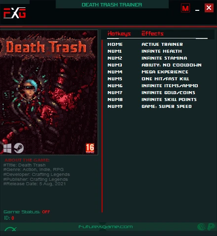 Death Trash: Трейнер/Trainer (+9) [1.0] {FutureX}