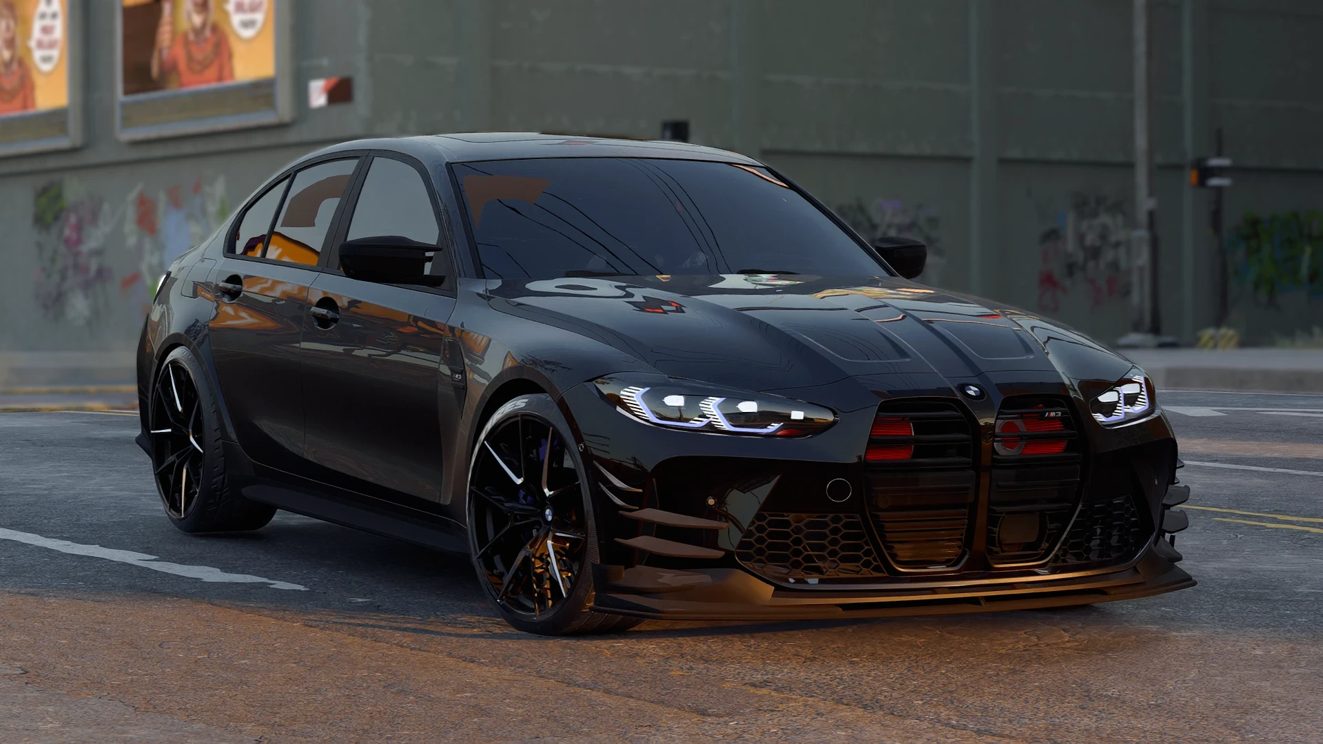 Cyberpunk 2077 "Седан Bmw m3 Competition"