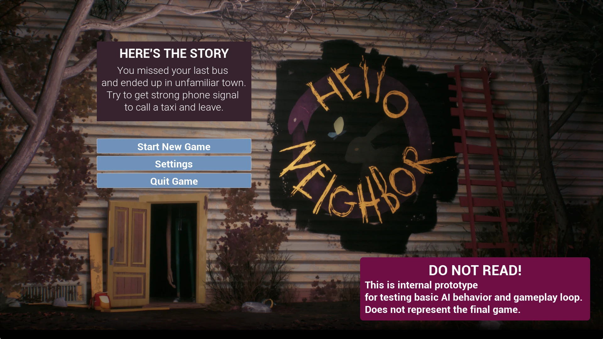 Hello Neighbor 3 "Prototype 1"