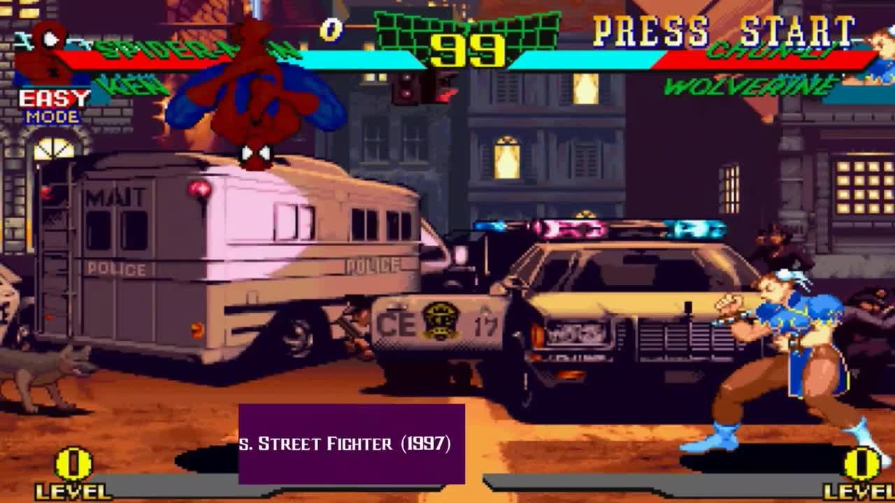 Эволюция Спайдер Мена в Марвел vs Капком 1995 - 2017