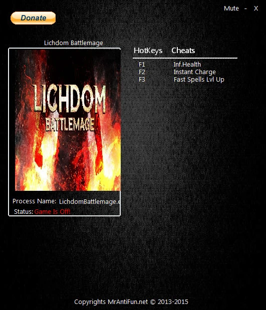 Lichdom Battlemage: Трейнер/Trainer (+3) [Build 70219: 64 Bit] {MrAntiFun}