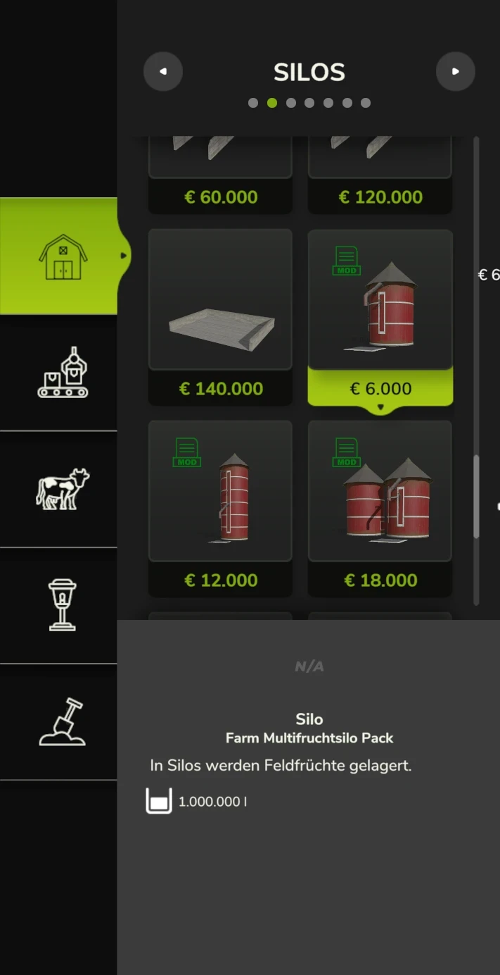 Farming Simulator 25 "Силосы для любых фруктов"