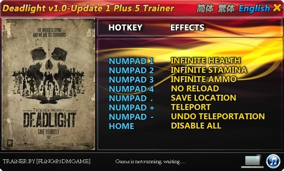 Deadlight: Трейнер/Trainer (+5) [1.0 &amp; Update 1] {FLiNG}