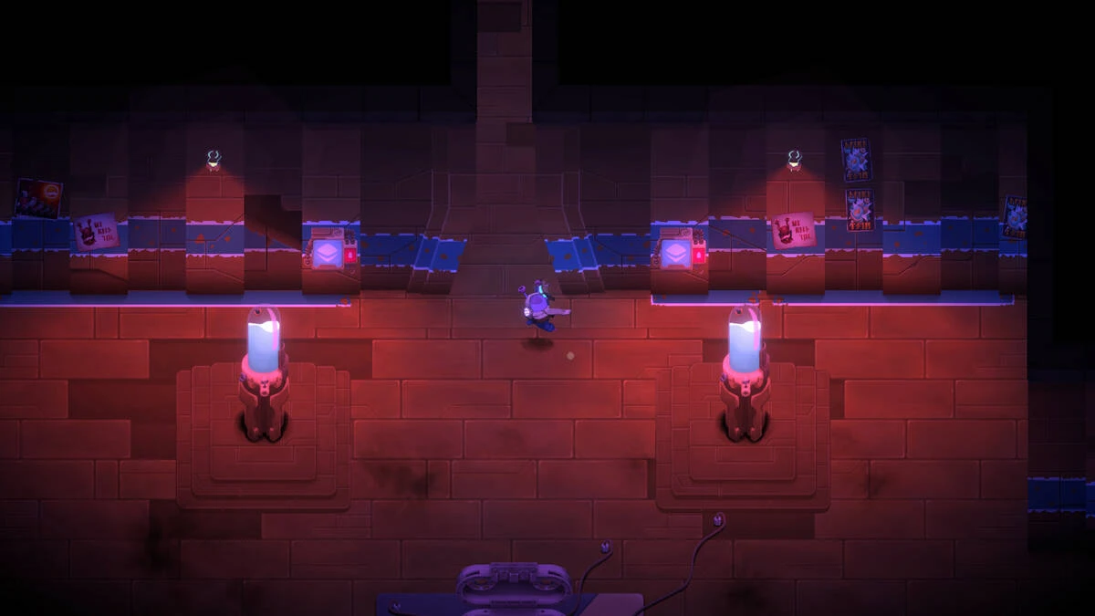 Геймплей демоверсии футуристичного шутера с видом сверху Bibots