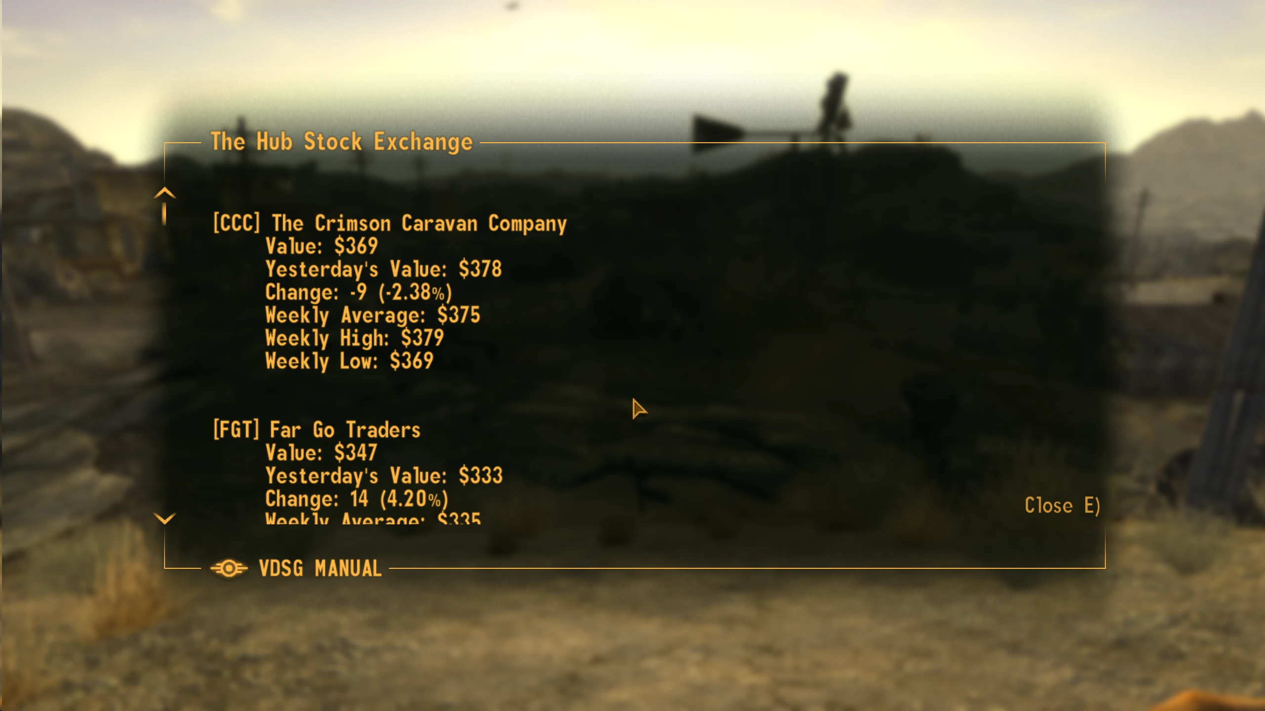 Fallout: New Vegas "Фондовая биржа Мохаве - обновленное издание"