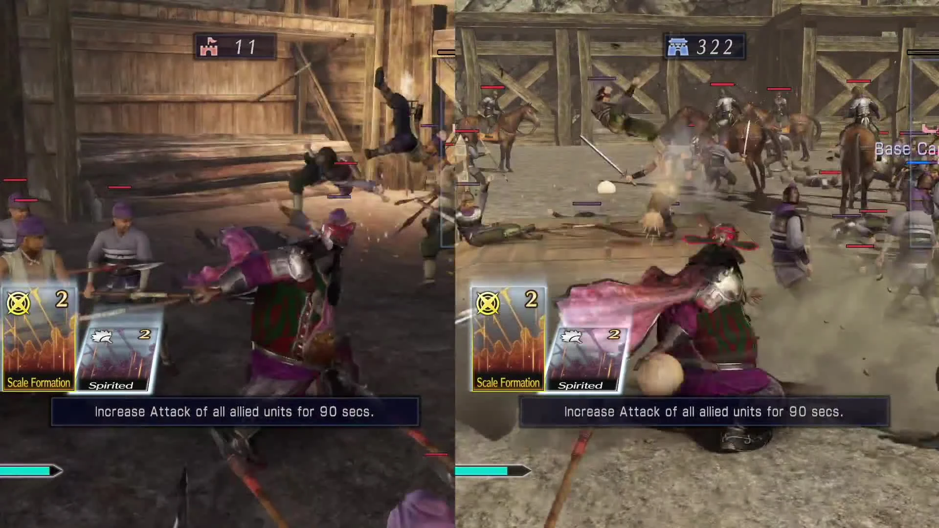 Dynasty Warriors 8 Empires "Сравнение версий для PS4 Vs Xbox One"