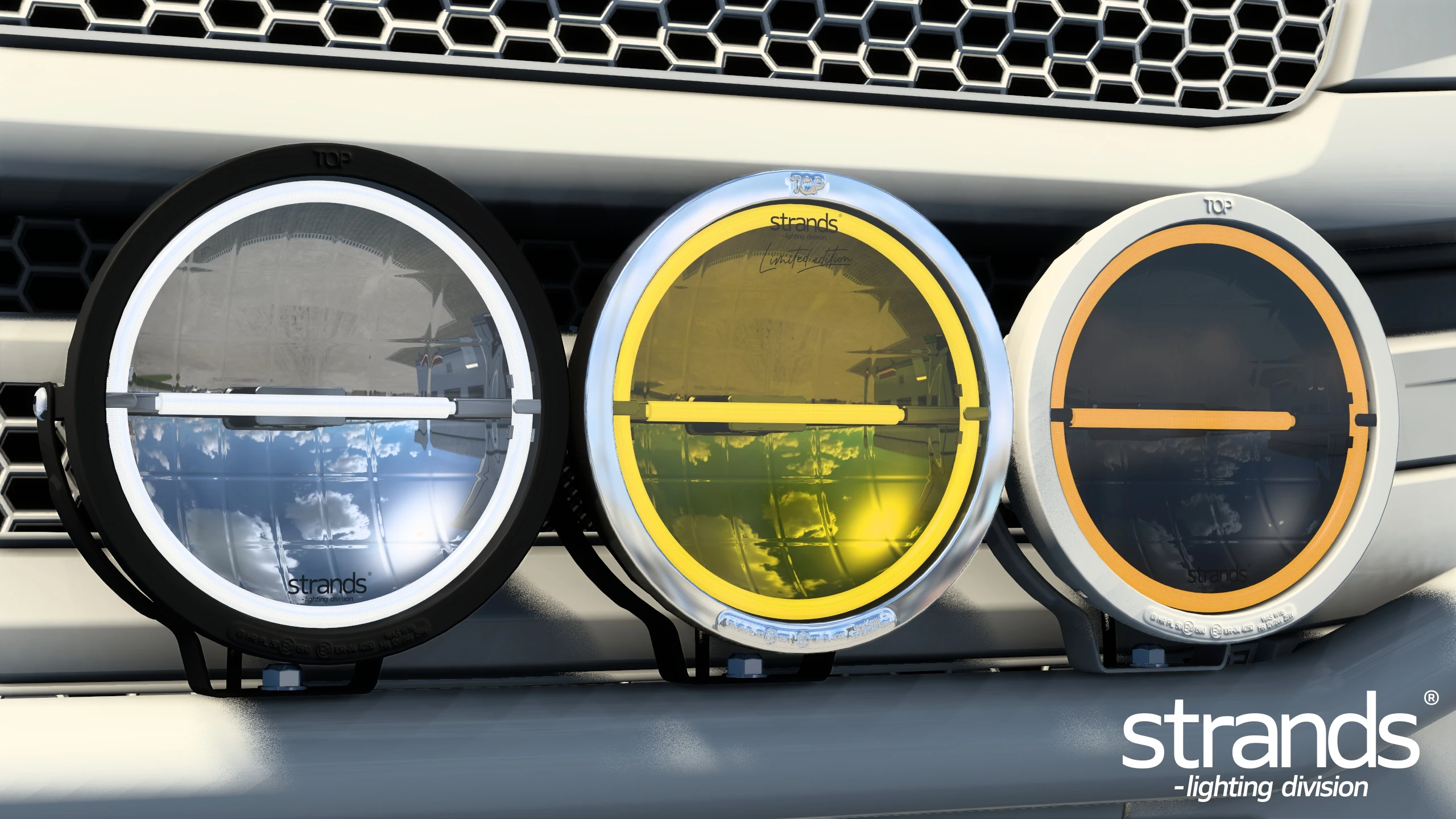 Euro Truck Simulator 2 "Лампы Strands Ambassador для грузовиков" [1.57]