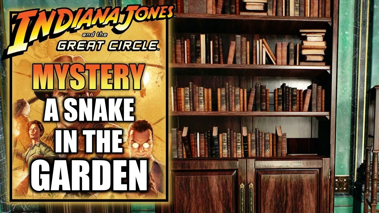 Загадка "Змей в райском саду" в Indiana Jones: разгадываем тайну стеллажа Вентуры