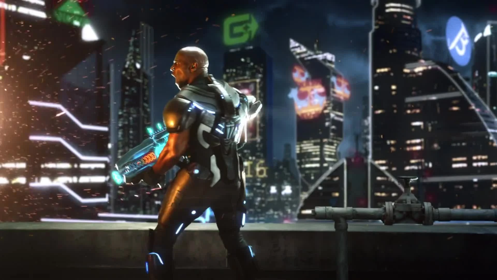 Новый геймплейный трейлер Crackdown 3 с пресс-конференции Microsoft на E3