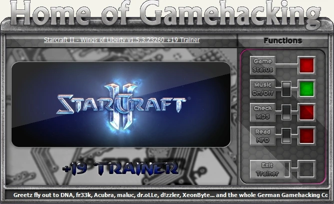 StarCraft 2 - Wings of Liberty: Трейнер/Trainer (+19) [1.5.3.23260] {HoG/sILeNt heLLsCrEAm}