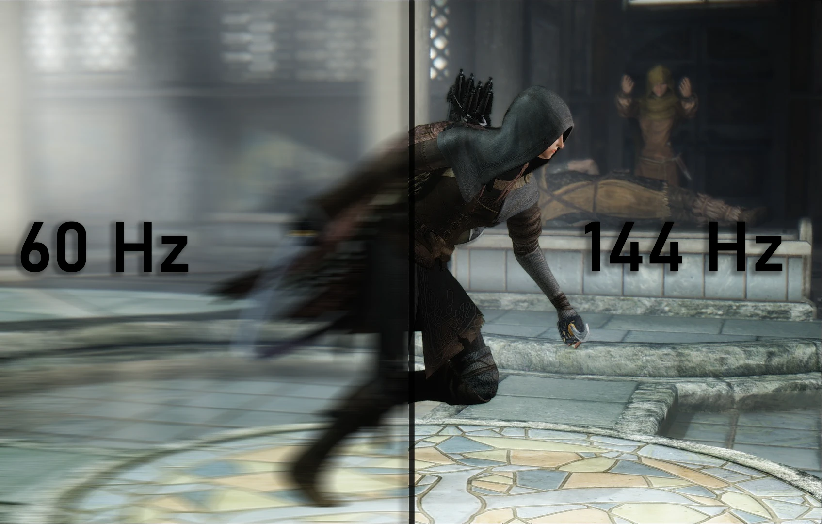 Skyrim SE "Увеличение частоты обновления в игре с 60 Гц до 300 Гц"