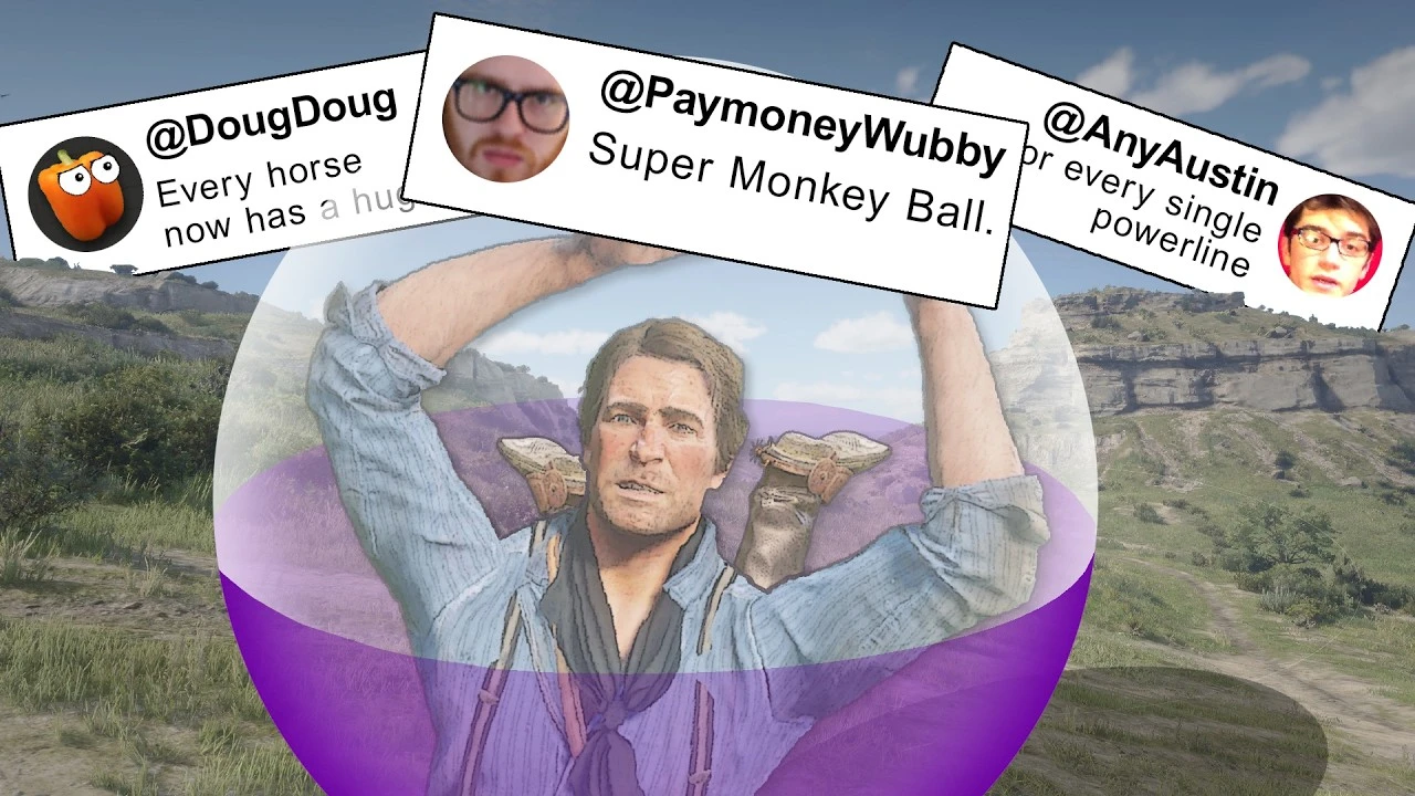 Red Dead Redemption 2 превращается в Super Monkey Ball: моддер добавил гироскопическое управление