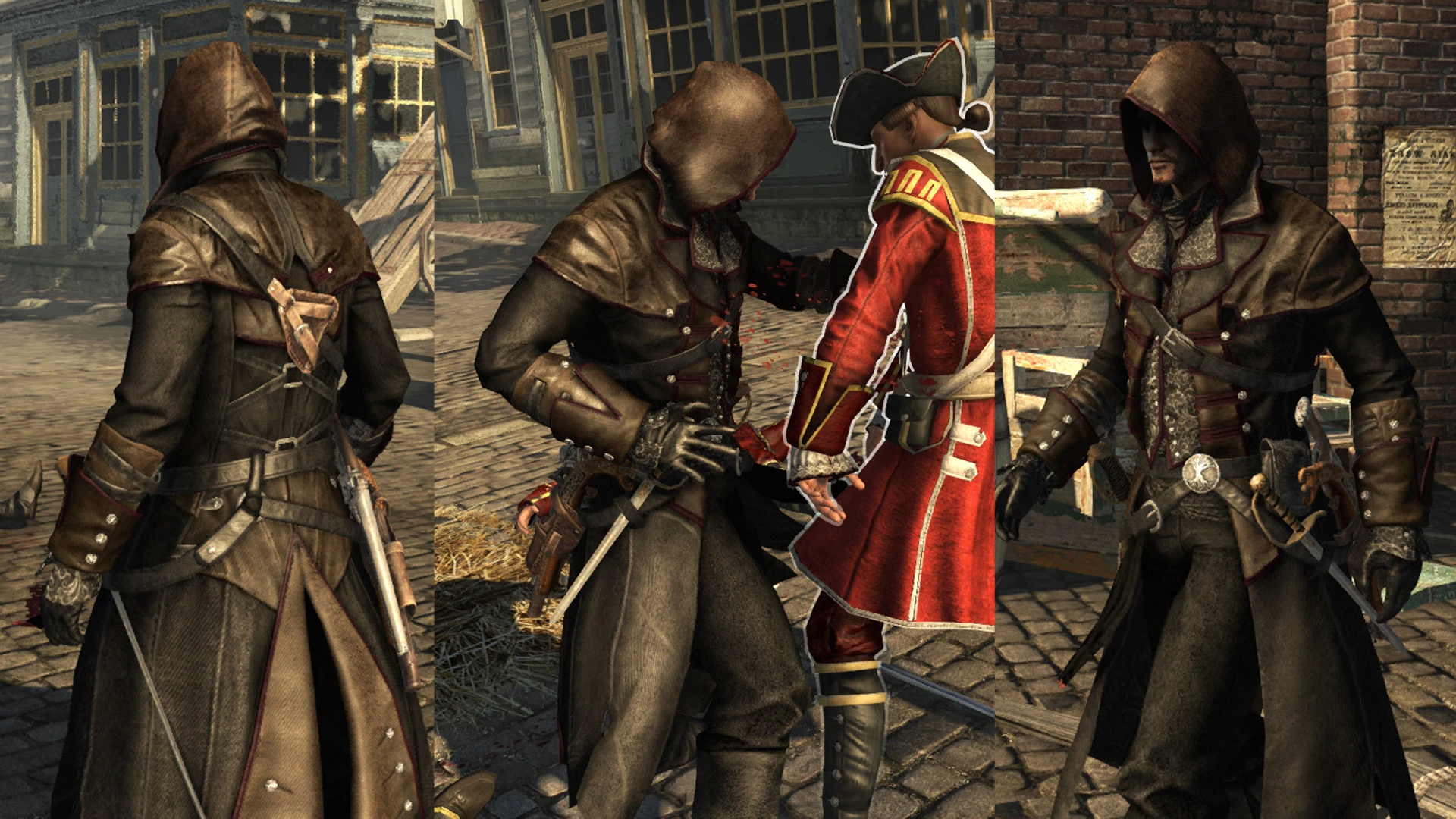 Assassin's Creed: Rogue "Замена стандартного костюма ассасина на кожаный"