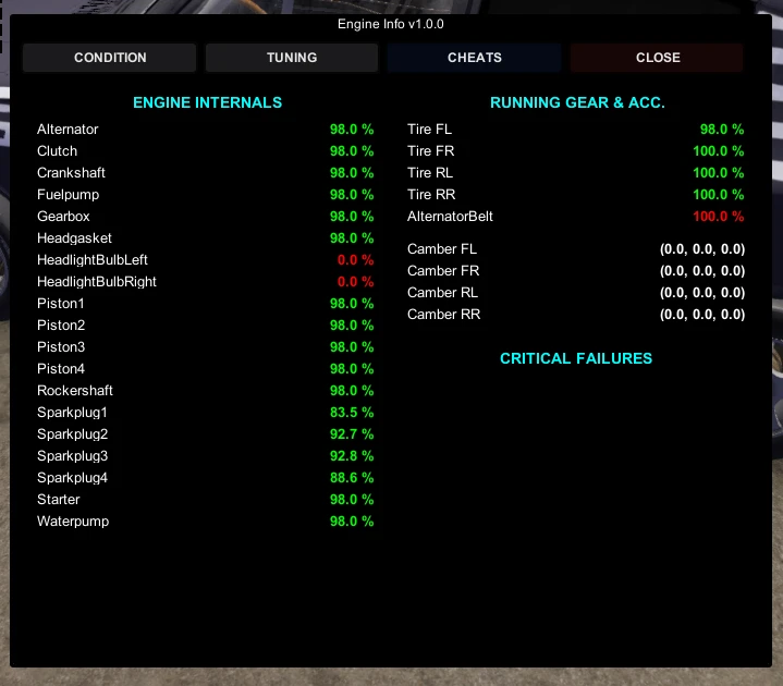 My Summer Car "Чит-мод на полную информацию о двигателе"
