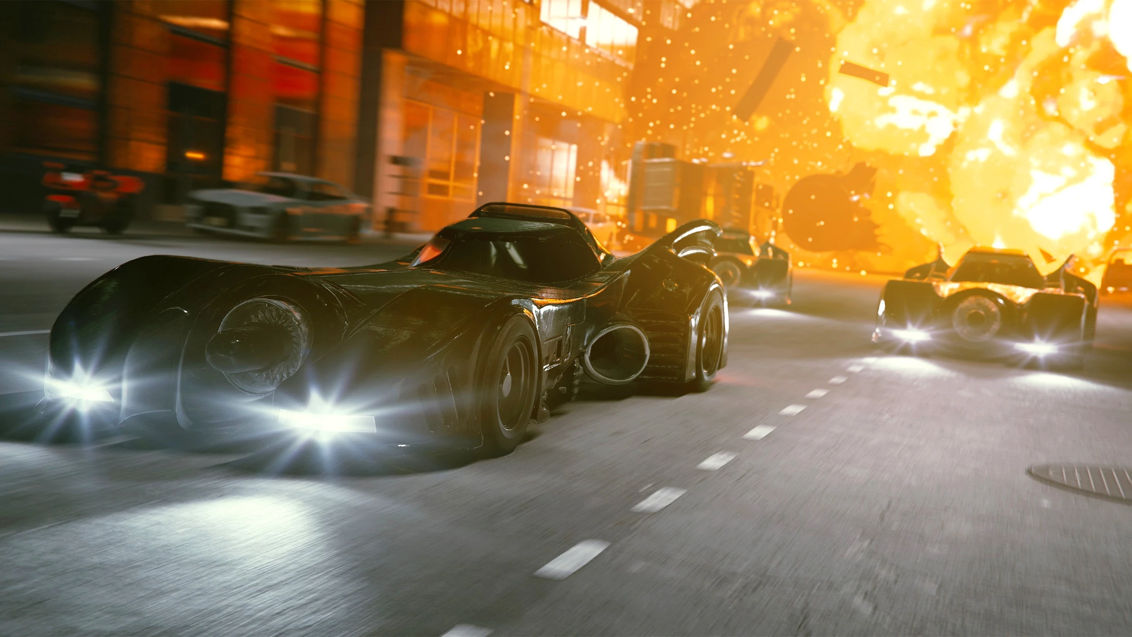 В игру TRAIL OUT добавлена машина похожая на автомобиль Бэтмена