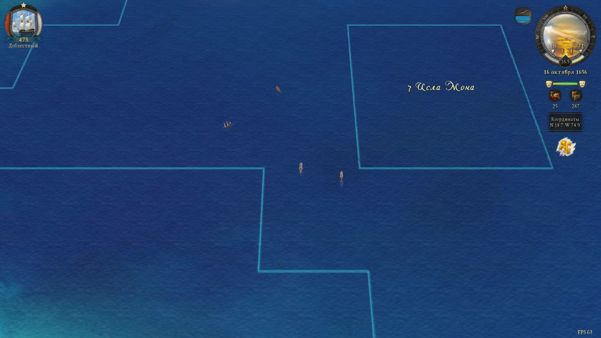 Caribbean Legend "Границы локаций глобальной карты"