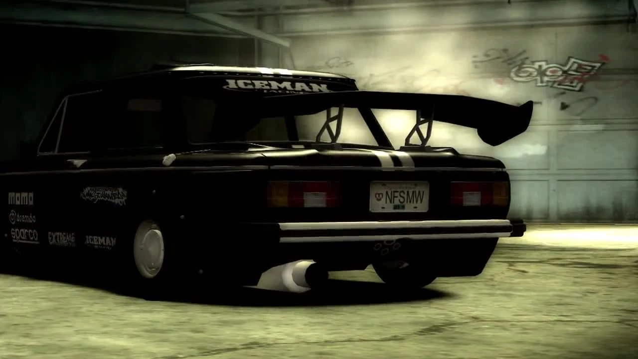 Музыкальный клип на песню Чёрный Запор в антураже NFS Most Wanted