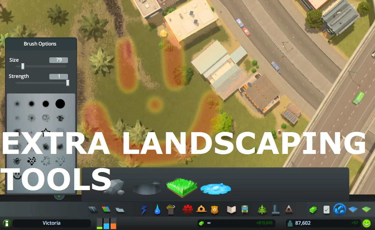 Cities: Skylines "Extra Landscaping Tools update18"