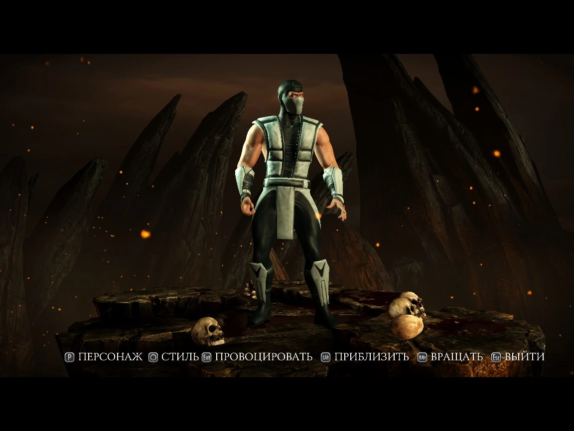 Mortal Kombat X "Скорпион серебряный цвет из MK4"