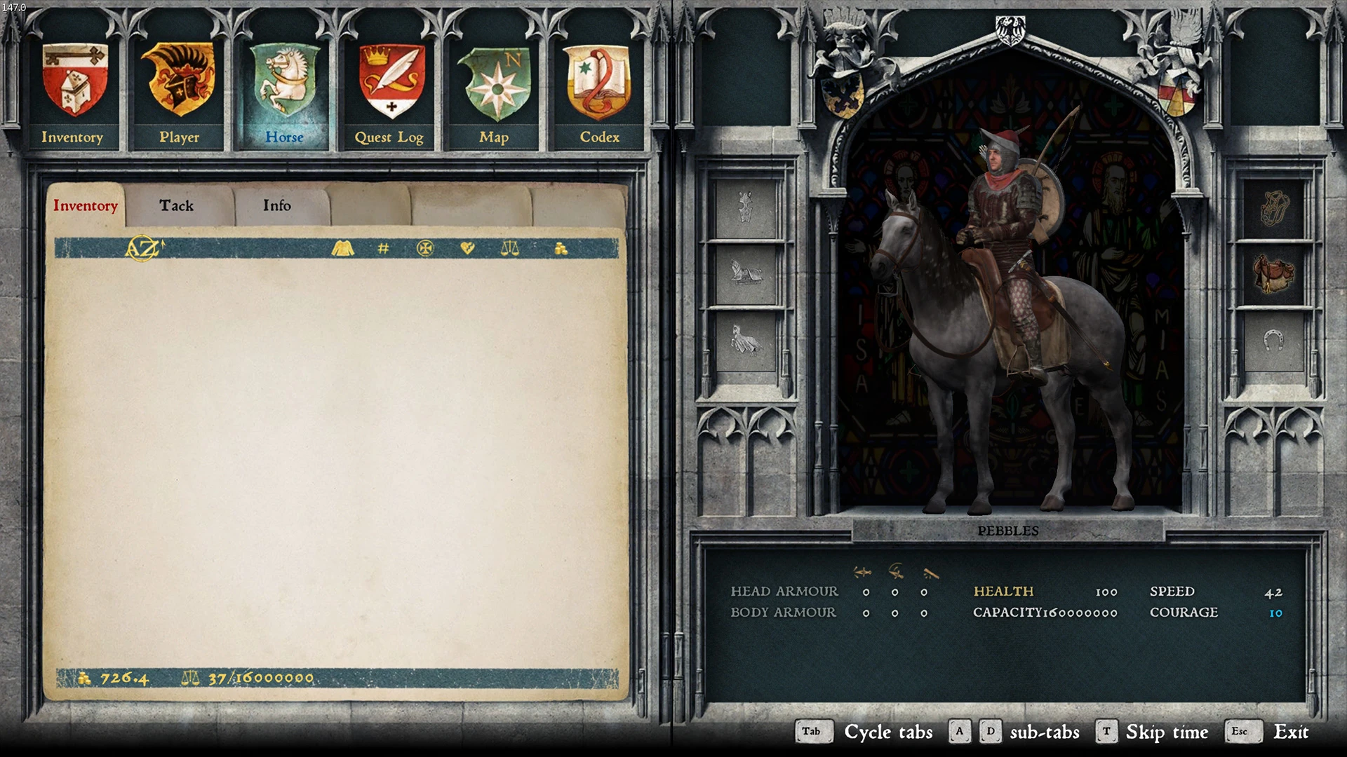 Kingdom Come: Deliverance "Stoned Menu / Каменное меню"