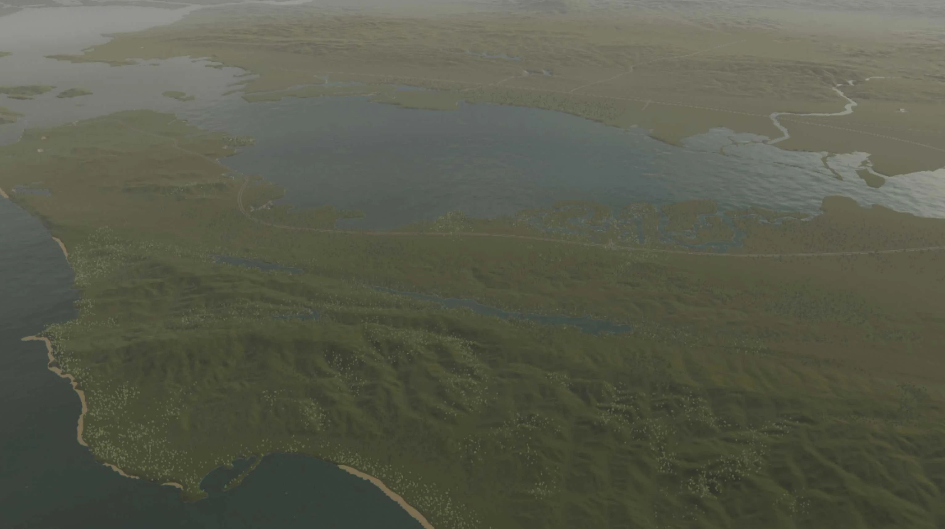 Cities: Skylines 2 "Карта Bay Area,West Coast USA"